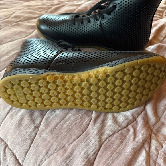 NWOB NOBULL Perforated Leather Black High-Top Athletic Shoes. Never worn! - Picture 4 of 4